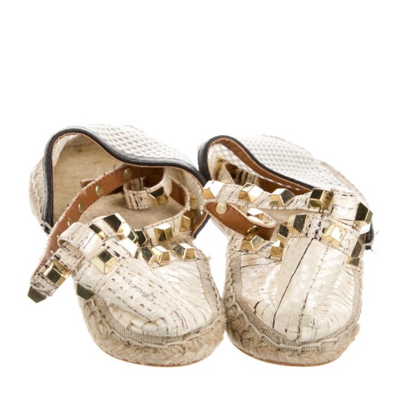 Rebecca Minkoff Embissed Jute Espadrilles Size 9 - Picture 3 of 5